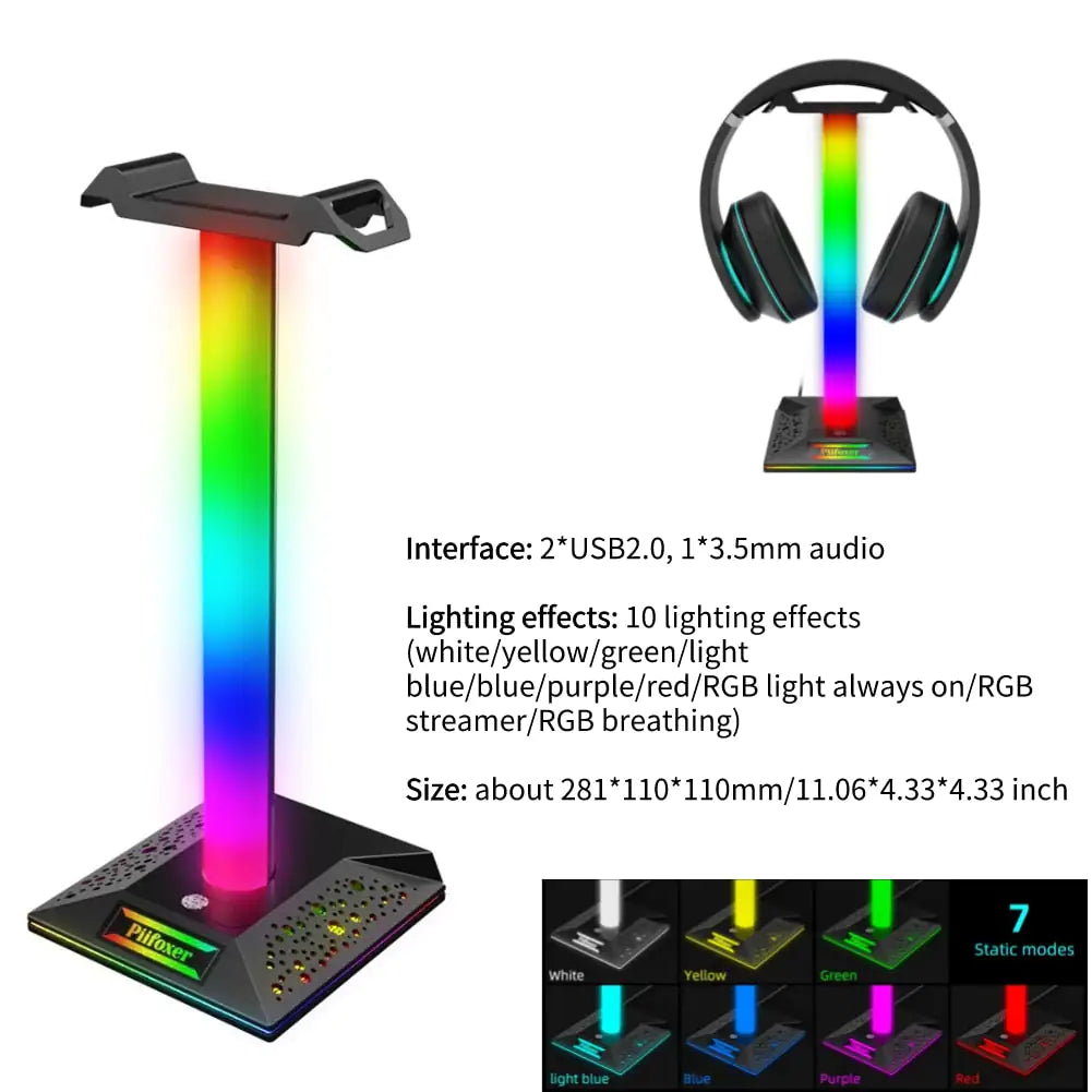 RGB Gaming Headphone Stand